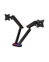 icybox Uchwyt na dwa monitory IB-MSG304BL-T do 32 cali z Hub i podświetleniem RGB - nr 20