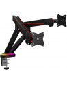 icybox Uchwyt na dwa monitory IB-MSG304BL-T do 32 cali z Hub i podświetleniem RGB - nr 21
