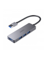 aukey CB-H36 aluminiowy HUB USB-A | Ultra Slim | 4w1 | 4xUSB 3.0 | 5Gbps - nr 1