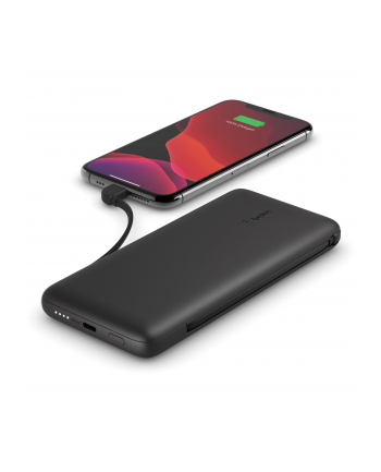 belkin PowerBank 10 000mAh z kablami USB-C/LTG Czarny