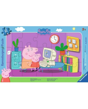 Puzzle 15el Świnka Peppa 061235 RAVENSBURGER