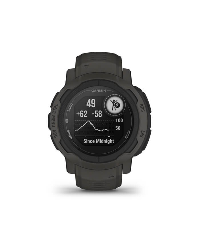 Garmin Instinct 2 z czujnikiem tętna HRM Elevate (grafitowy / grafitowy pasek) główny