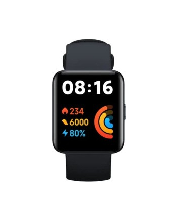 Xiaomi Redmi Watch 2 Lite Black Bluetooth 5.0 (BLE) | Wyświetlacz: 1.55” | HR | GPS | Wodoszczelność: 5ATM | Materiał wykonania: TPE