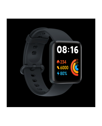 Xiaomi Redmi Watch 2 Lite Black Bluetooth 5.0 (BLE) | Wyświetlacz: 1.55” | HR | GPS | Wodoszczelność: 5ATM | Materiał wykonania: TPE