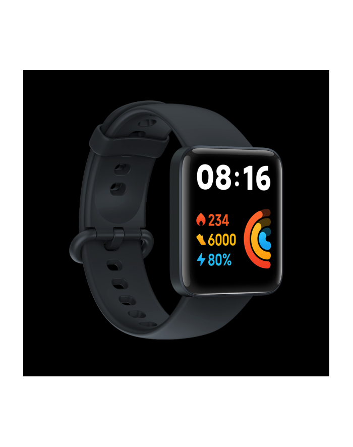 Xiaomi Redmi Watch 2 Lite Black Bluetooth 5.0 (BLE) | Wyświetlacz: 1.55” | HR | GPS | Wodoszczelność: 5ATM | Materiał wykonania: TPE główny