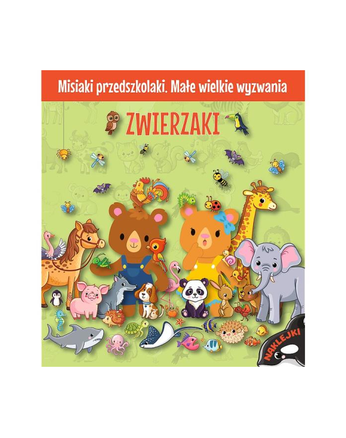 Książka Misiaki przedszkolaki. Małe wielkie wyzwania. Kochamy zwierzaki 09093 Trefl główny