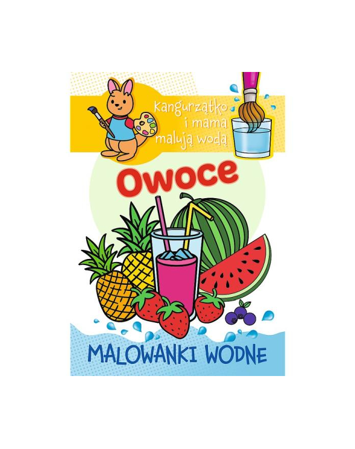 Kangurzątko i mama maluja wodą. Malowanki wodne. Owoce 09628 Trefl główny