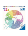 Puzzle 500el koło Circle of Colors Paleta kolorów Mandala 171682 RAVENSBURGER - nr 1
