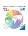Puzzle 500el koło Circle of Colors Paleta kolorów Mandala 171682 RAVENSBURGER - nr 2
