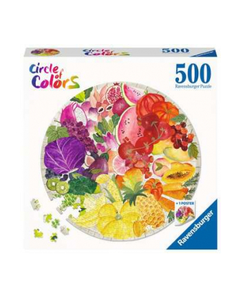 Puzzle 500el koło Circle of Colors Paleta kolorów Owoce i warzywa 171699 RAVENSBURGER nr 2