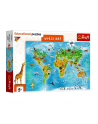 Puzzle 104 edukacyjne Mapa świata-wersja angielska 15570 Trefl - nr 1