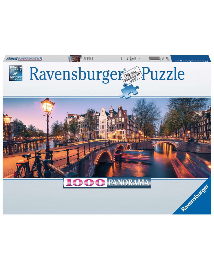Puzzle 1000el Panorama Amsterdamu 167524 RAVENSBURGER główny