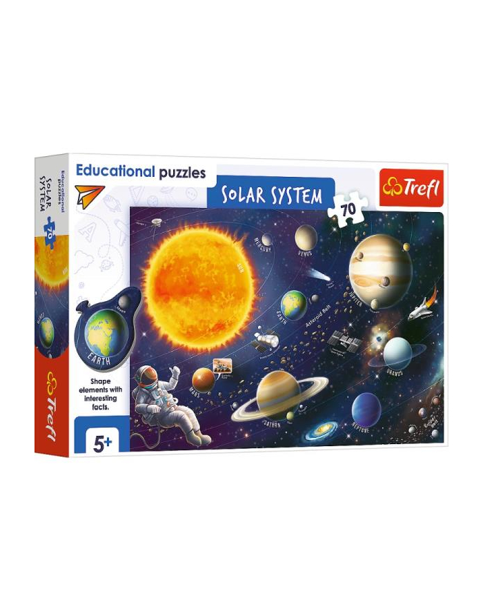 Puzzle 70el edukacyjne Układ słoneczny wersja angielska 15571 Trefl główny