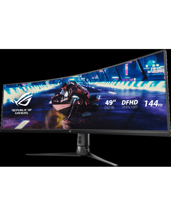 asus Monitor 49 XG49VQ VA 32:9 (3840 x 1080) ROG Strix 144Hz 4ms 1200nit 125% sRGB HDR400 HDMI DP USB B 2xUSB3.0 GŁOŚNIK główny