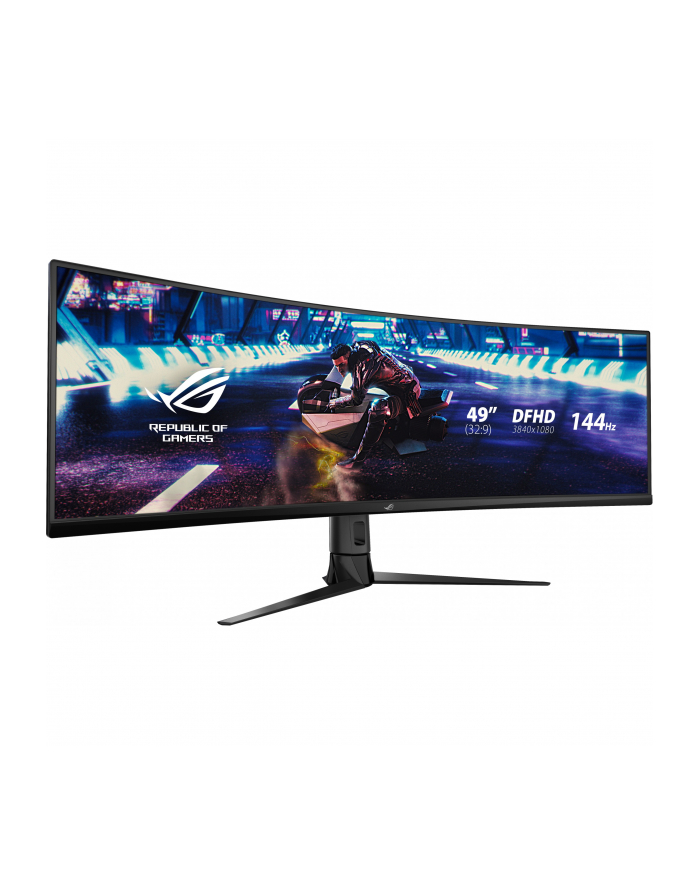 asus Monitor 49 XG49VQ VA 32:9 (3840 x 1080) ROG Strix 144Hz 4ms 1200nit 125% sRGB HDR400 HDMI DP USB B 2xUSB3.0 GŁOŚNIK główny