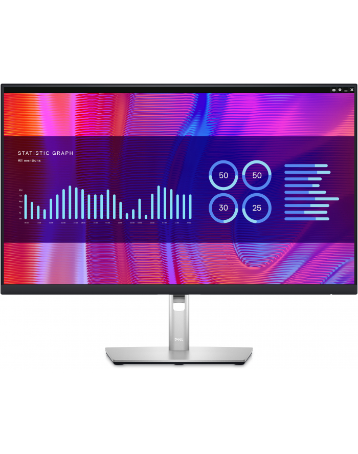 DELL Monitor P2723D-E 27 cali IPS LED QHD (2560x1440)/16:9/HDMI/DP/USB-C/4xUSB 3.2/RJ45/3Y AES'PPG główny