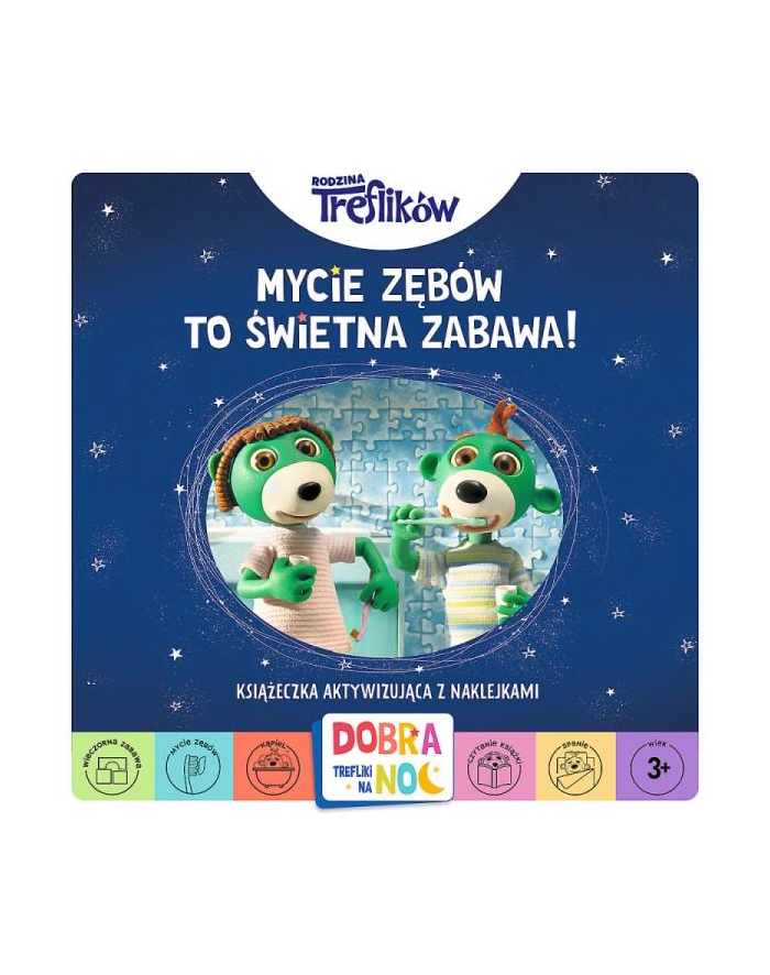 Mycie zębów to świetna zabawa. Dobranoc Trefliki na noc KS36671 Trefl główny