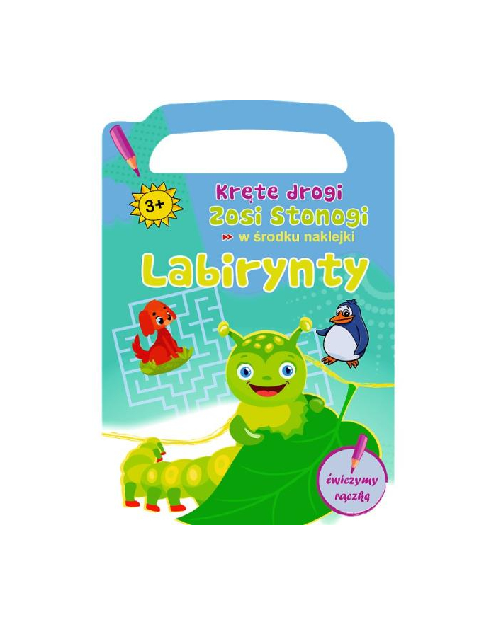 Kręte drogi znosi stonogi. Ćwiczenia ręki. Labirynty KS66782 Trefl główny