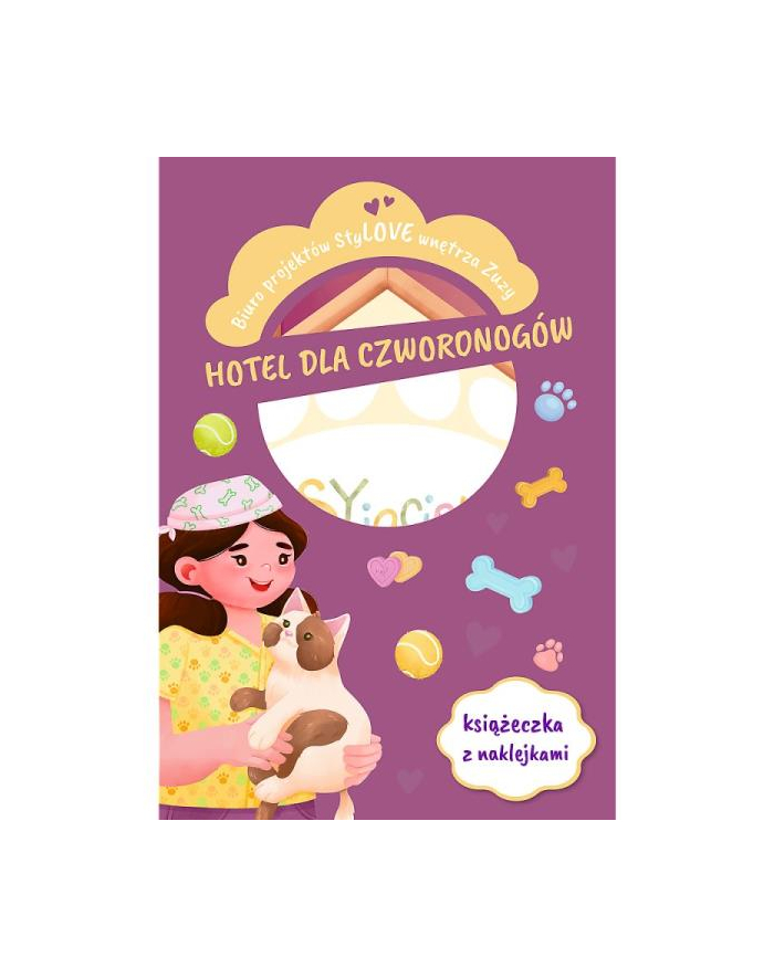 Biuro projektów '';Stylove wnętrza Zuzy'';. Hotel dla czworonogów KS66973 Trefl główny