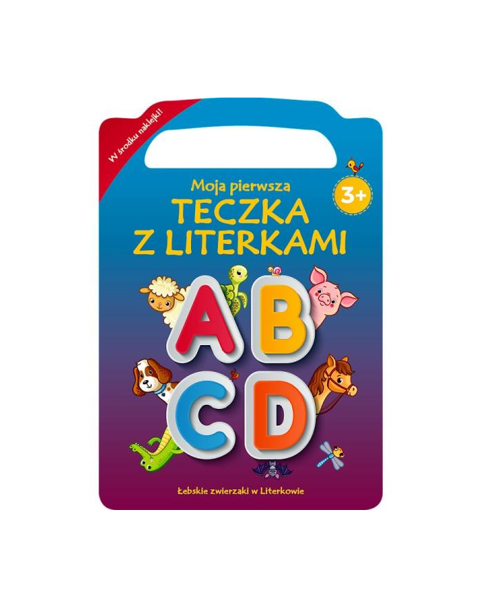 Łebskie zwierzaki w literkowie. Moja pierwsza teczka z literkami. Literki A-D KS68427 Trefl główny