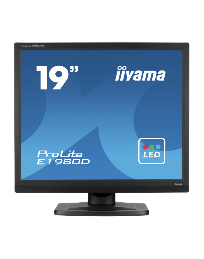 iiyama Monitor 19 cali ProLite E1980D-B1 VGA,DVI,5:4,TN,5ms,250cd główny