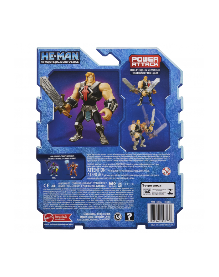 He-Man i Władcy wszechświata He-Man Figurka podstawowa HBL66 HBL65 MATTEL główny