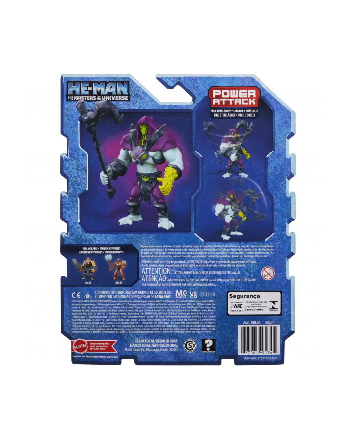 He-Man i Władcy wszechświata Szkieletor Figurka podstawowa HBL67 HBL65 MATTEL główny