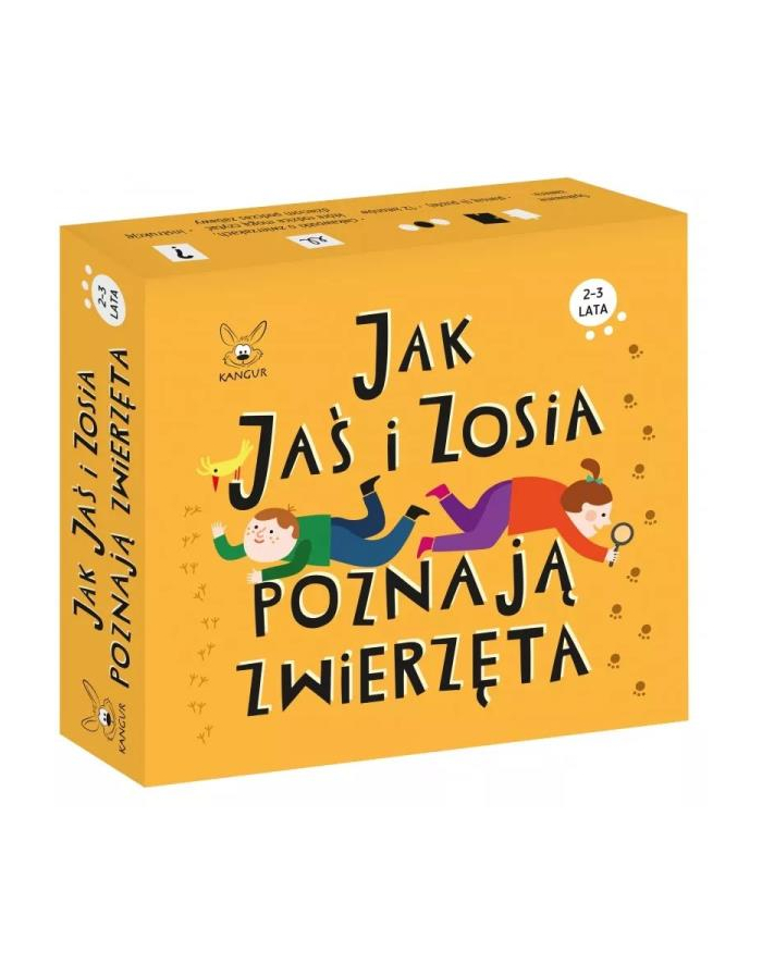 kangur Jak Jaś i Zosia poznają zwirzęta główny