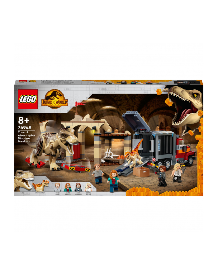 LEGO 76948 JURASSIC WORLD Ucieczka tyranozaura i atrociraptora p3 główny