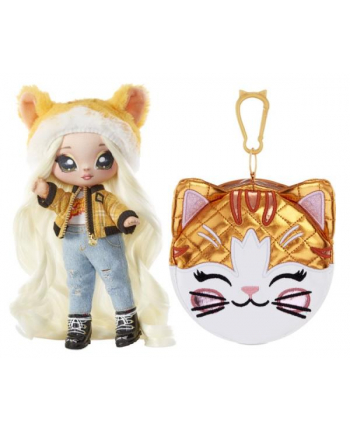 mga entertainment MGA Na! Na! Na! Lalka z torebką Seria 2 Surprise 2-in-1 Fashion Doll and Purse Glam Tabitha Nekota (Tabby Cat) 579267