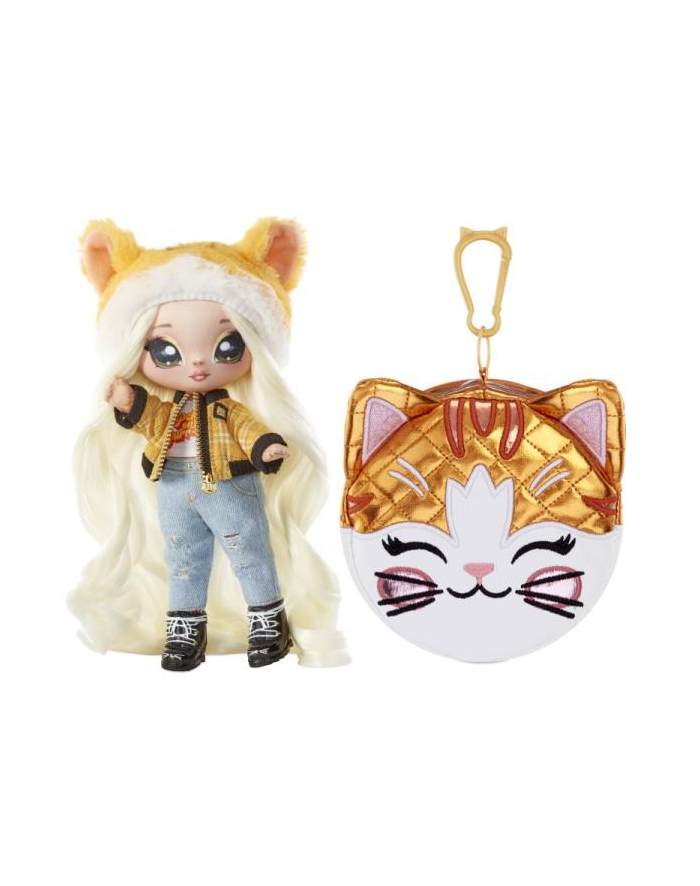 mga entertainment MGA Na! Na! Na! Lalka z torebką Seria 2 Surprise 2-in-1 Fashion Doll and Purse Glam Tabitha Nekota (Tabby Cat) 579267 główny