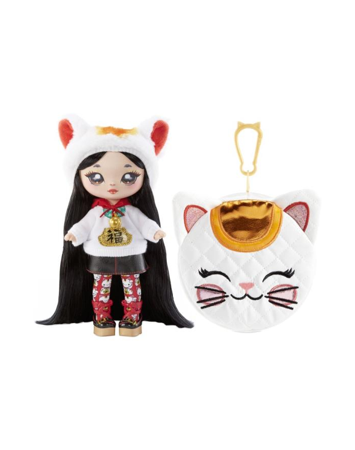 mga entertainment MGA Na! Na! Na! Lalka z torebką Seria 2 Surprise 2-in-1 Fashion Doll and Purse Glam Luna Luck (Lucky Cat) 579274 główny