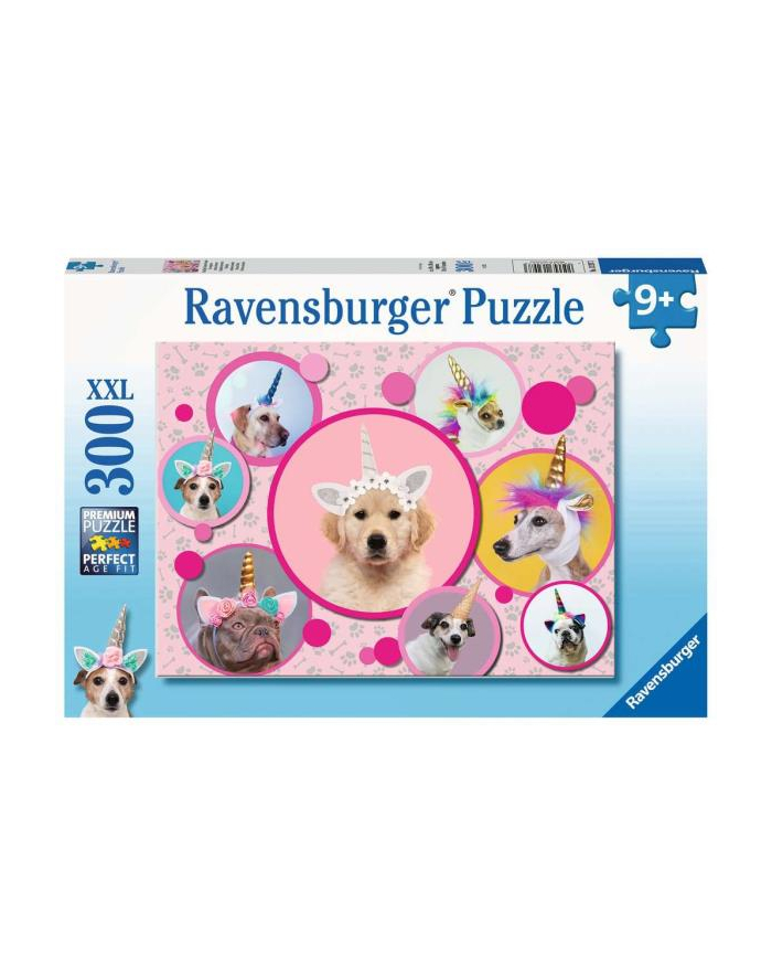 Puzzle 300el Pieski Jednorożce 132973 RAVENSBURGER p6 główny