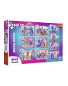 Puzzle 10w1 Lśniące Kucyki Pony. My Little Pony Hasbro 90389 Trefl - nr 1