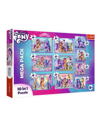 Puzzle 10w1 Lśniące Kucyki Pony. My Little Pony Hasbro 90389 Trefl