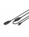 digitus Kabel przedłużający USB 3.0 SuperSpeed Typ USB A/USB A M/Ż aktywny Czarny 10m - nr 16