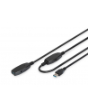 digitus Kabel przedłużający USB 3.0 SuperSpeed Typ USB A/USB A M/Ż aktywny Czarny 10m - nr 1