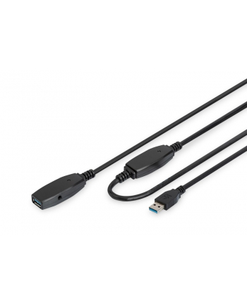digitus Kabel przedłużający USB 3.0 SuperSpeed Typ USB A/USB A M/Ż aktywny Czarny 10m