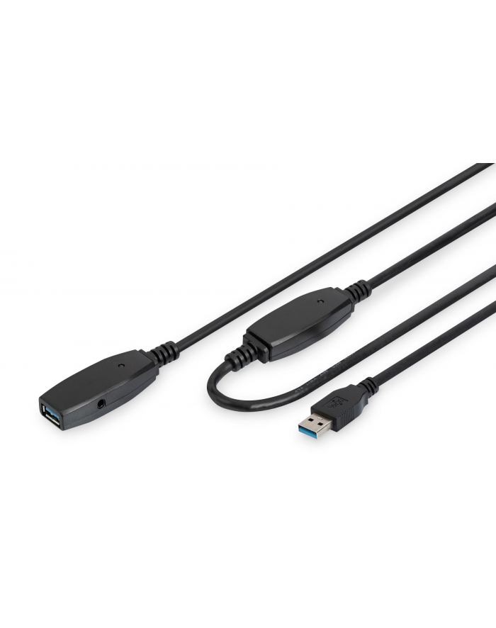 digitus Kabel przedłużający USB 3.0 SuperSpeed Typ USB A/USB A M/Ż aktywny 15m Czarny główny