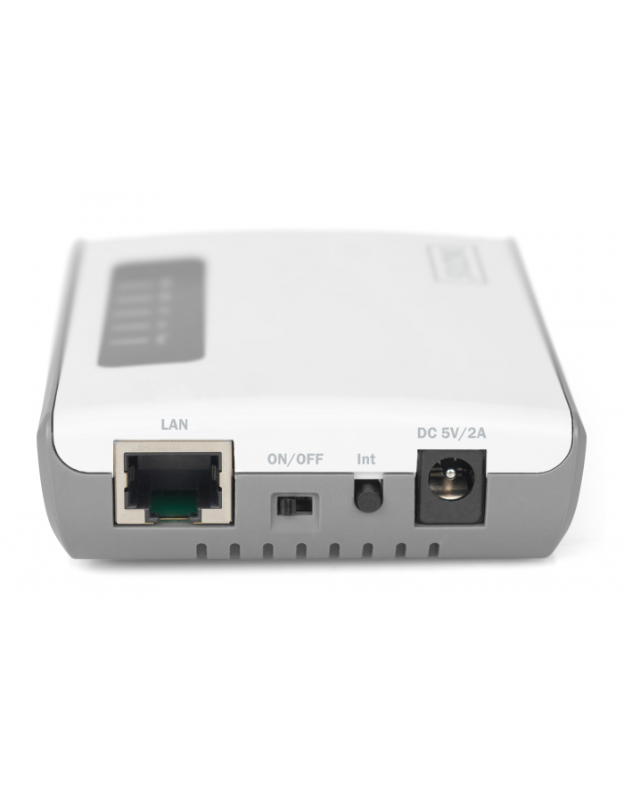digitus Serwer sieciowy wielofunkcyjny, bezprzewodowy 2-portowy, USB 2.0, 300Mbps główny