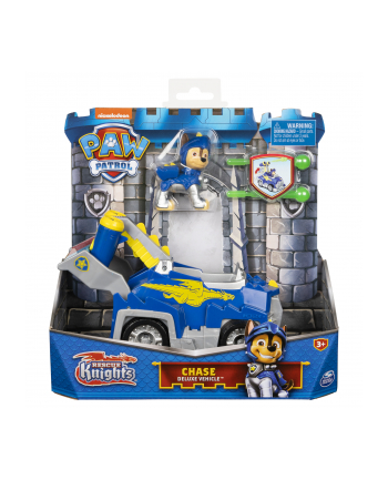 PAW PATROL Rescue Knights. Psi Patrol Rycerze Chase pojazd 6063584 Spin Master