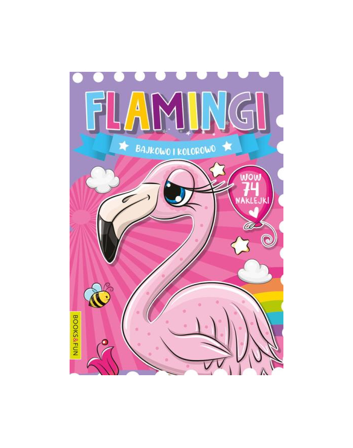 booksandfun Kolorowanka Flamingi Bajkowo i kolorowo główny