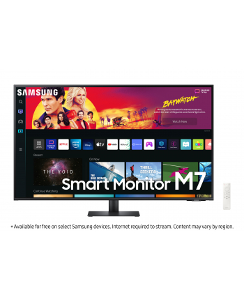 samsung Monitor 43 cale LS43BM700UUXEN VA 3840x2160 UHD 16:9 2xHDMI/1xUSB-C (65W) 4 ms (GTG) głośniki płaski SMART