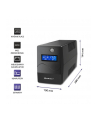 qoltec Zasilacz awaryjny UPS | Monolith | 650VA | 360W | LCD | USB |    RJ45 - nr 13