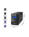 qoltec Zasilacz awaryjny UPS | Monolith | 1000VA | 600W | LCD | USB |   RJ45 - nr 14