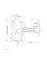 NEOMOUNTS BY NEWSTAR WL40S-840BL12 Select Screen Wall Mount 32-55inch max 40kg  full motion 2 pivots VESA 200x200 Black - nr 2