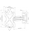 NEOMOUNTS BY NEWSTAR WL40S-840BL12 Select Screen Wall Mount 32-55inch max 40kg  full motion 2 pivots VESA 200x200 Black - nr 87