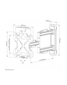 NEOMOUNTS BY NEWSTAR WL40S-850BL12 Select Screen Wall Mount 32-55inch max 40kg full motion 3 pivots VESA 200x200 Black - nr 2