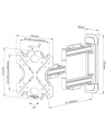 NEOMOUNTS BY NEWSTAR WL40S-850BL12 Select Screen Wall Mount 32-55inch max 40kg full motion 3 pivots VESA 200x200 Black - nr 91