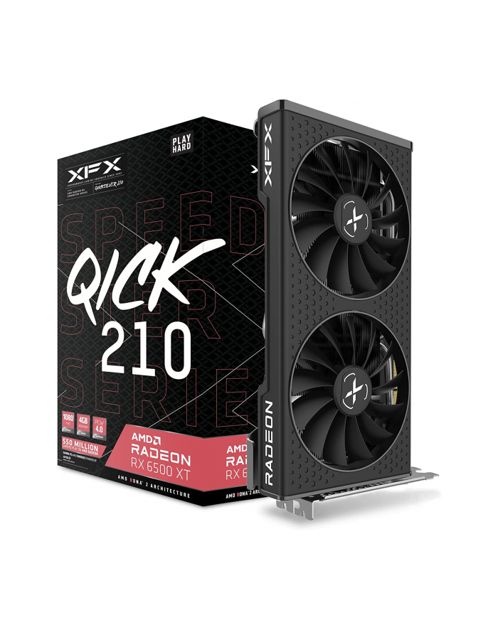 XFX SPEEDSTER QICK210 RAD-EON RX 6500XT BLACK Gaming Graphics Card with 4GB GDDR6 HDMI główny